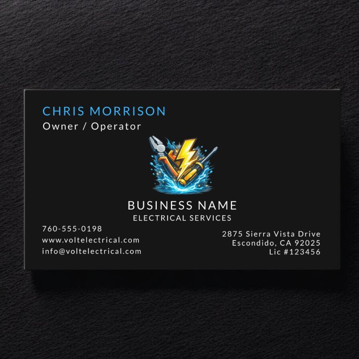 Electrical Services Business Card
