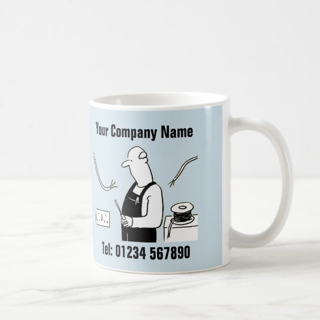 Electrical Services Cartoon Mug (Right)