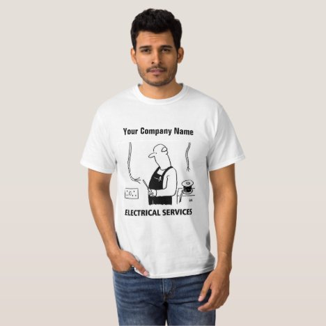 Electrical Services Cartoon T-Shirt