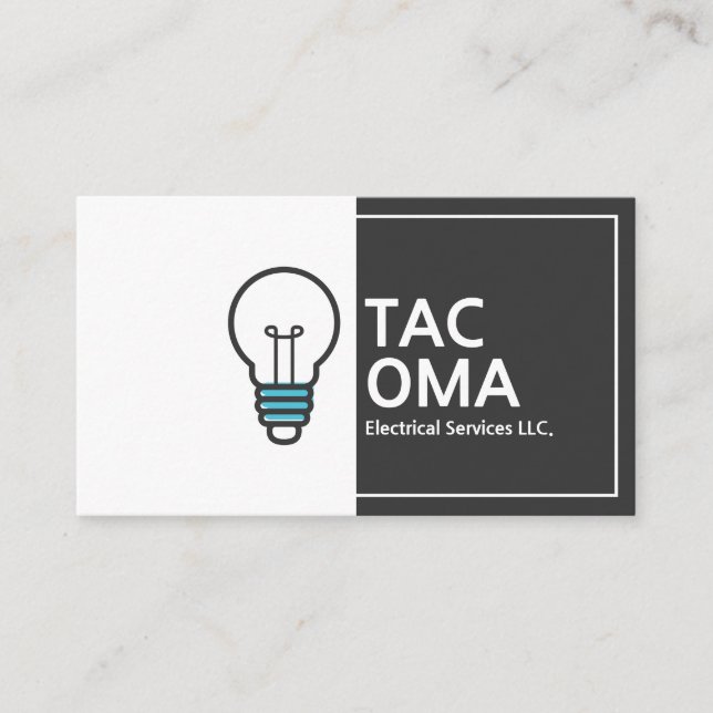 Electrical Services Electrician Business Card (Front)