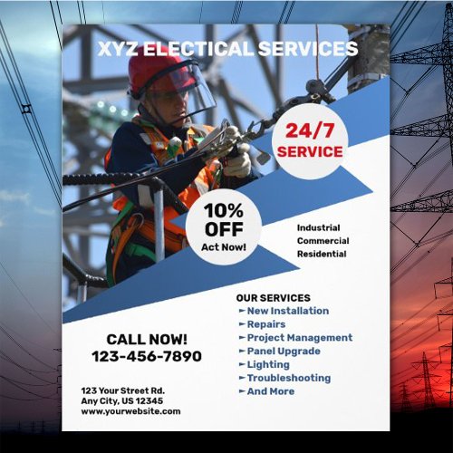 Electrical Services Postcard