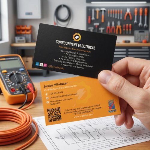 Electrical Services | Specialty construction Business Card