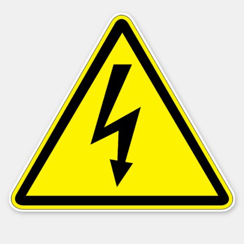 Electrical Shock Electrocution Label
