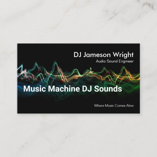 Electrical Sound Wavelength Audio Sound Engineer Business Card