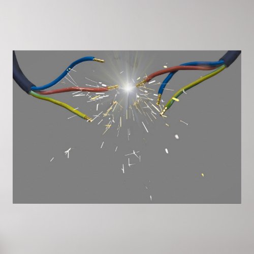 electrical spark poster