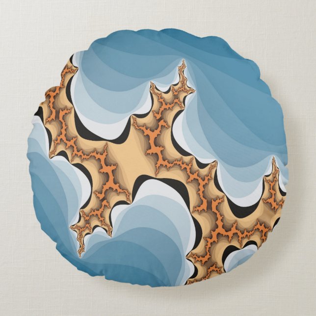 ELECTRICAL STORM ROUND PILLOW (Front)