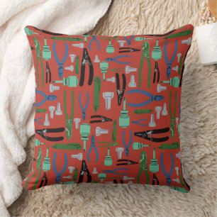 Electrical Tools Journeyman Wireman Throw Pillow