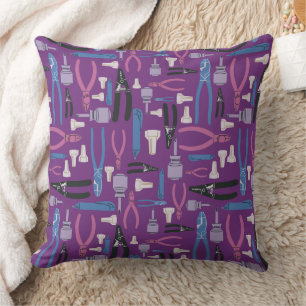 Electrical Tools Journeyman Wireman Throw Pillow