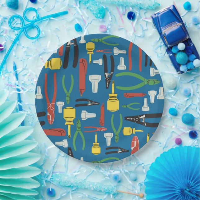 Electrical Tools of the Trade Paper Plates (Party)
