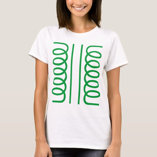 Electrical Transformer Symbol T-Shirt (Front)