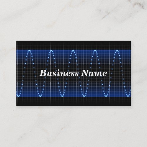 Electrical Wave Background Business Card