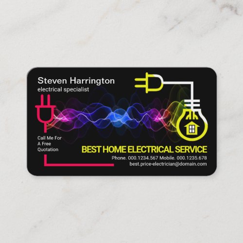 Electrical Wave Powering Circuit ZazzleMade Business Card