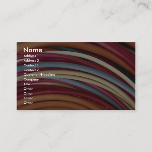 Electrical wire business cards