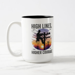 Electrical Worker Appreciation Transmission Two-Tone Coffee Mug