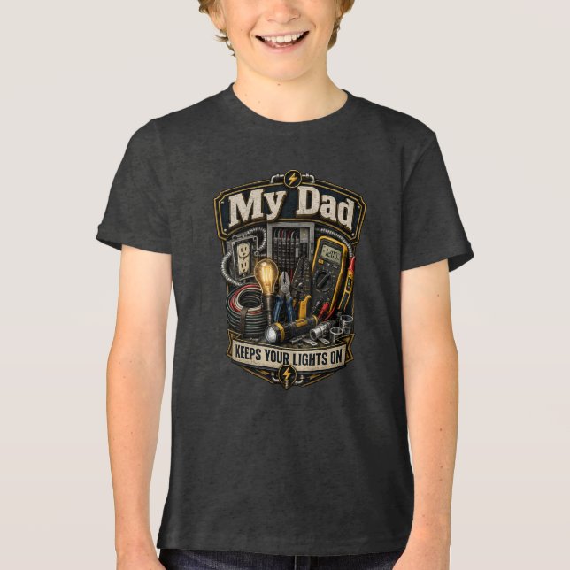 Electrician (2) Tri-Blend shirt (Front)