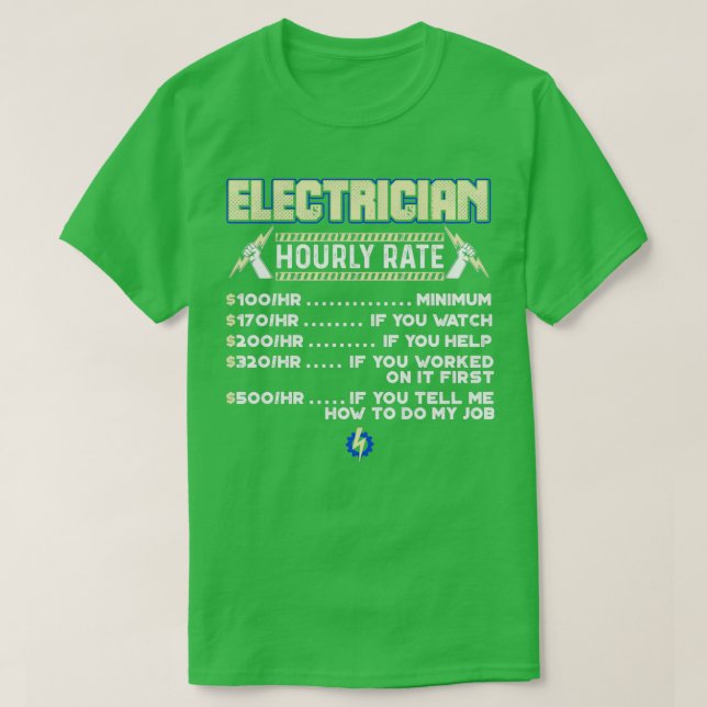 electrician (60) T-Shirt (Design Front)