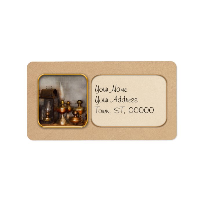 Electrician   A collection of oil lanterns  Custom Address Labels