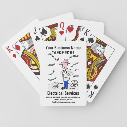 Electrician and Electrical Services Playing Cards