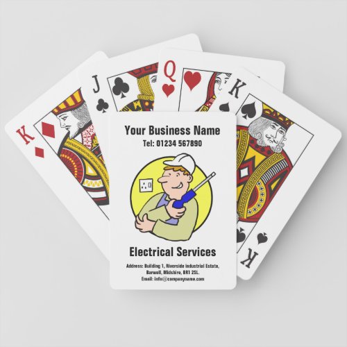 Electrician and Electrical Services Poker Cards