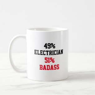 Electrician Badass Coffee Mug