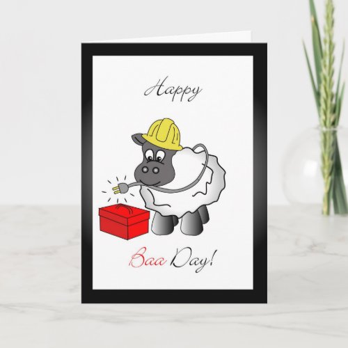 Electrician birthday greeting card