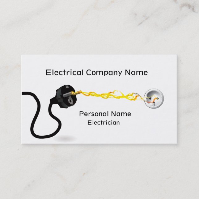 Electrician Business Business Card (Front)