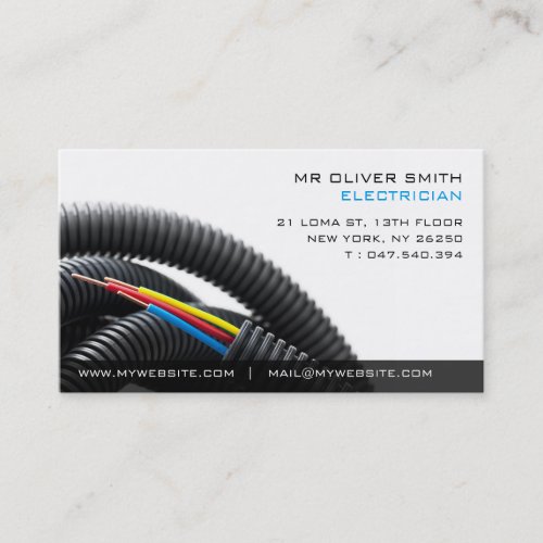 Electrician Business Business Card