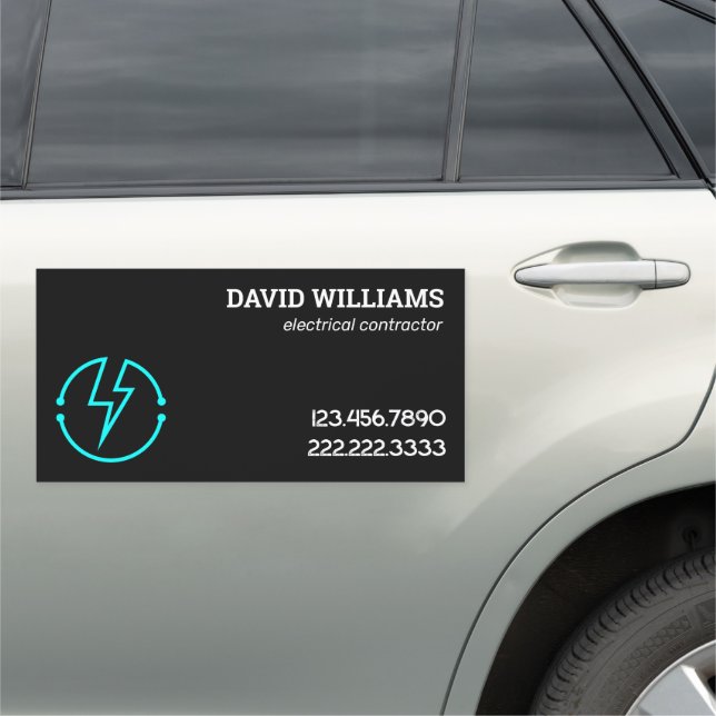 Electrician Business Car Magnet (In Situ)