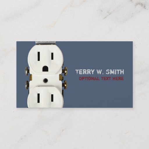 Customizable Electrician Business Card