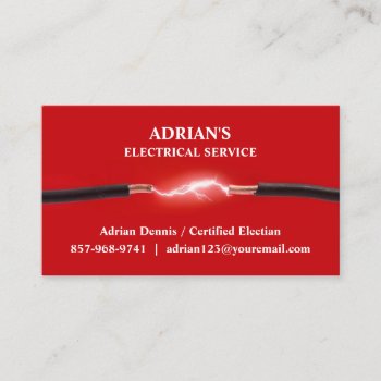 Electrician Business Card by all_items at Zazzle