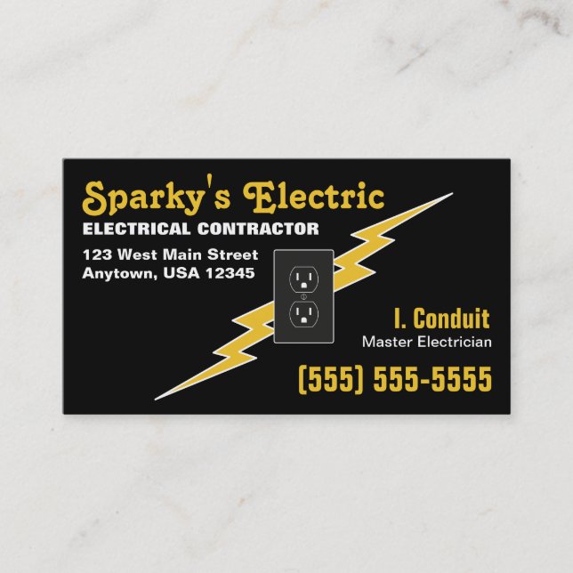Electrician Business Card (Front)