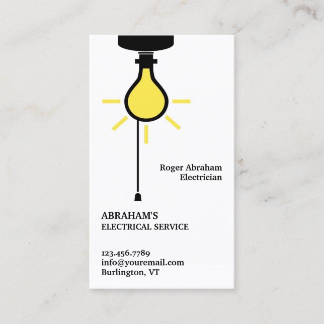 Electrician Business Card (Front)