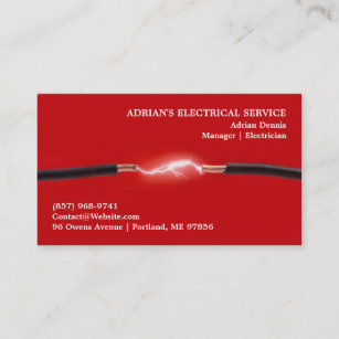 Electrical Contractor Business Cards Business Card Printing Zazzle