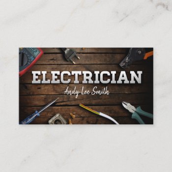 Electrician Business Card by AmazingDesignStore at Zazzle