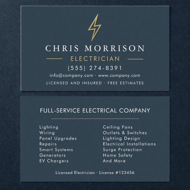 Electrician Business Card (Creator Uploaded)