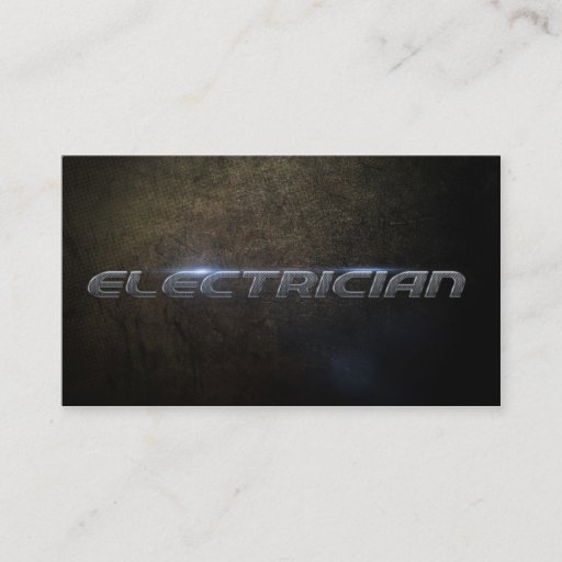 Customizable Electrician Business card