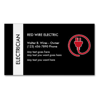 Electrical Contractor Business Cards & Templates | Zazzle