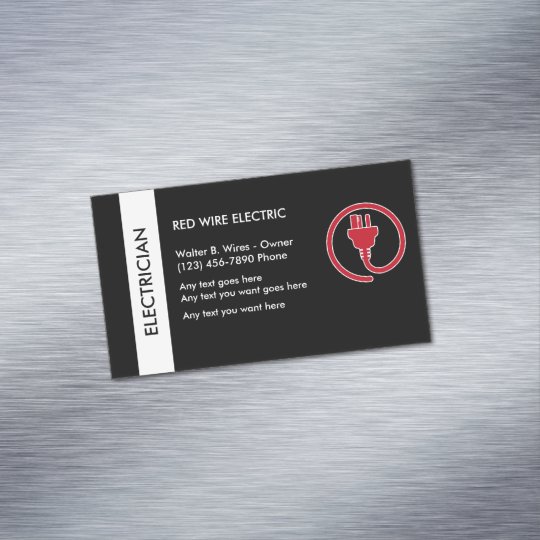 Electrician Business Card Magnet Zazzle.com Electrician Business Card Magnet Zazzle.com