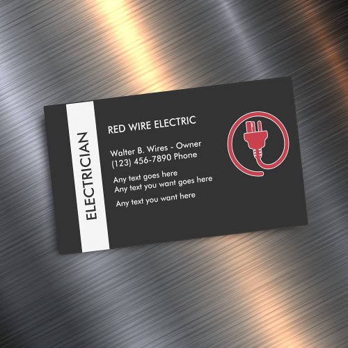 Electrician Business Card Magnet
