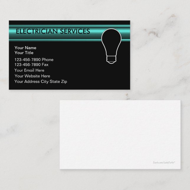 Electrician Business Cards (Front/Back)