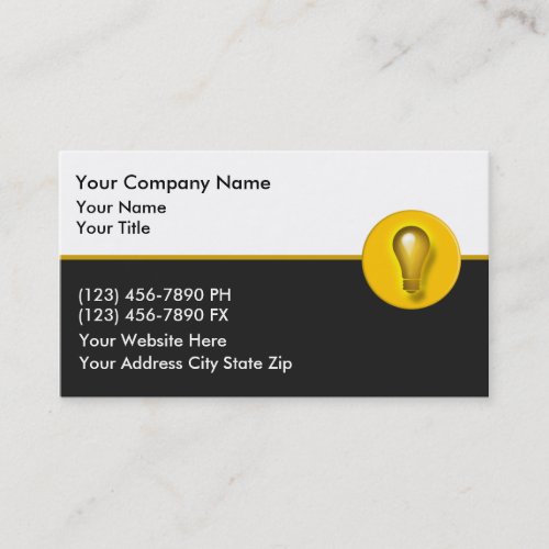 Electrician Business Cards