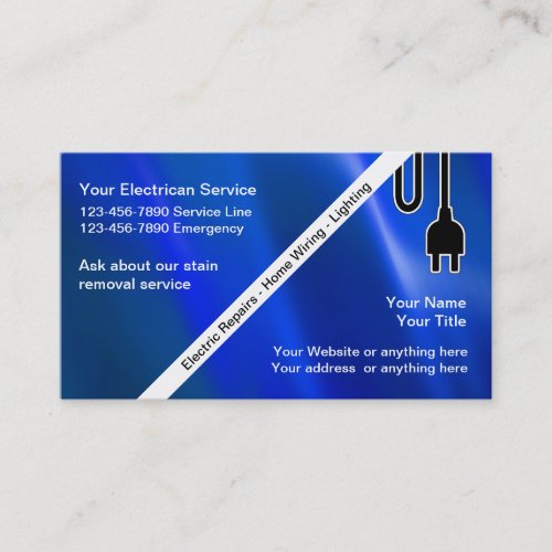 Electrician Business Cards