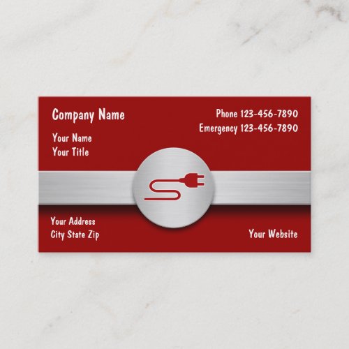 Electrician Business Cards