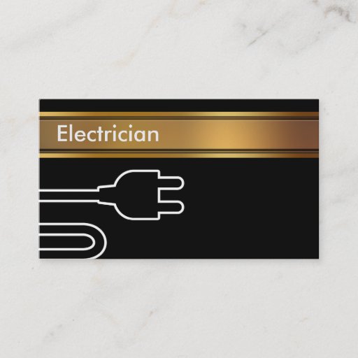 Customizable Electrician Business Cards