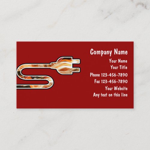 Electrician Business Cards