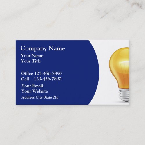 Electrician Business Cards