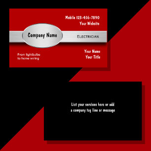 Electrician Business Cards