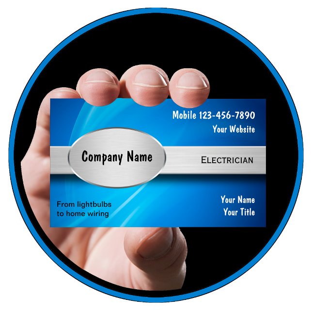 Electrician Business Cards (Creator Uploaded)