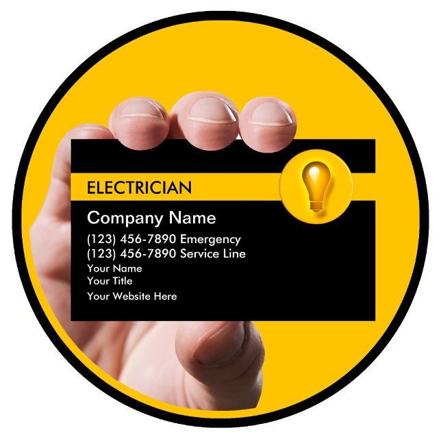 Electrician Business Cards (Creator Uploaded)