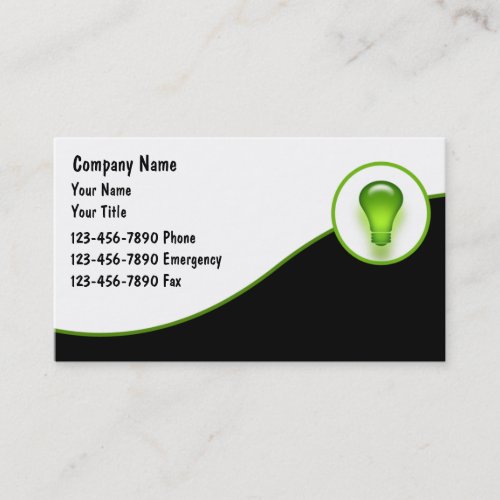 Electrician Business Cards